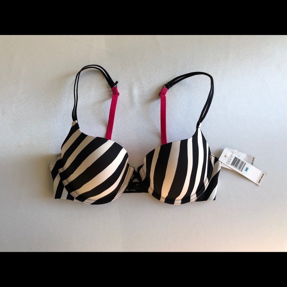 NWT Kensie striped Brooklyn Demi U/W Bra 34C - Picture 2 of 8